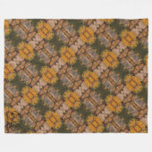 Textura #12 de obra La roca フリースブランケット (正面(横))