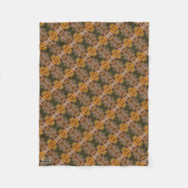 Textura #12 de obra La roca フリースブランケット