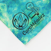 Textura #13.0 de la obra Cerezas フリースブランケット (角)