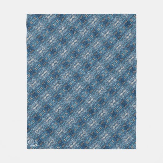 Textura #15 de obra La roca フリースブランケット (正面)