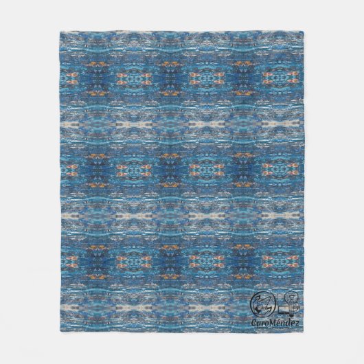 Textura #15 de obra La roca フリースブランケット (正面)