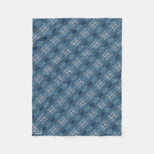 Textura #15 de obra La roca フリースブランケット (正面)