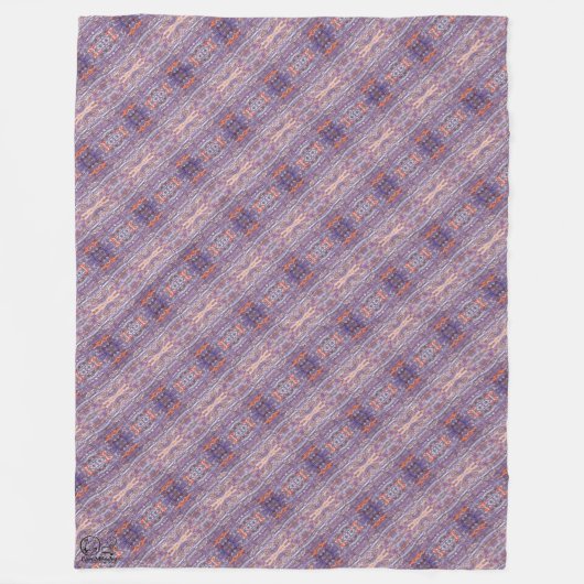 Textura #17 de obra La roca フリースブランケット (正面)