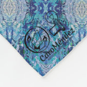 Textura #18 de la obra Maritimo フリースブランケット (角)