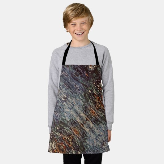 Textura #18 de obra Amanecer エプロン (着用した状態)