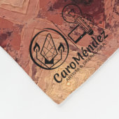 Textura #18 de obra Horizonte フリースブランケット (角)