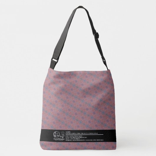 Textura #19 de obra Amanecer クロスボディバッグ (裏面)