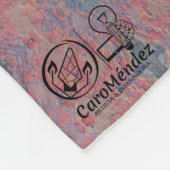 Textura #19 de obra Amanecer フリースブランケット (角)