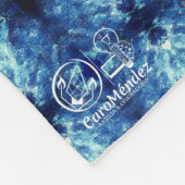 Textura #1.0 de la obra Cerezas フリースブランケット (角)