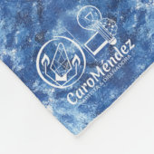 Textura #1 de la obra Cerezas フリースブランケット (角)