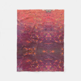 Textura #1 de la obra La puesta del sol フリースブランケット