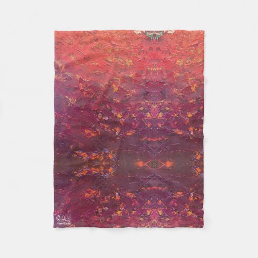 Textura #1 de la obra La puesta del sol フリースブランケット (正面)