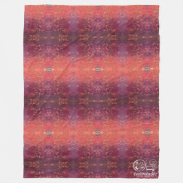 Textura #1 de la obra La puesta del sol フリースブランケット