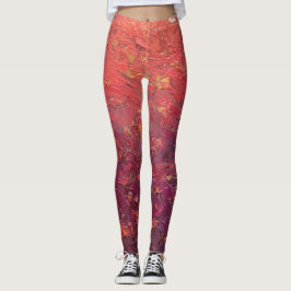 Textura #1 de la obra La puesta del sol レギンス