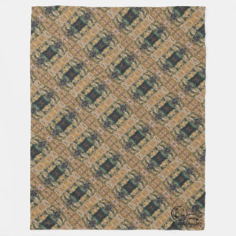 Textura #1 de obra Amanecer フリースブランケット