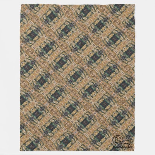 Textura #1 de obra Amanecer フリースブランケット (正面)