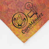 Textura #1 de obra Horizonte フリースブランケット (角)