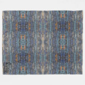 Textura #1 de obra La roca フリースブランケット (正面(横))