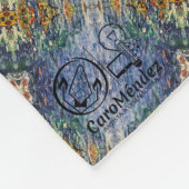 Textura #22 de obra Amanecer フリースブランケット (角)