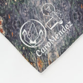  Textura #25 de obra Amanecer フリースブランケット (角)