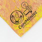 Textura #26 de obra Horizonte フリースブランケット (角)