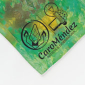 Textura #27 de la obra Nuit フリースブランケット (角)