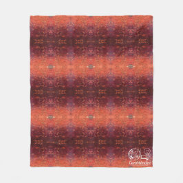 Textura #2 de la obra La puesta del sol フリースブランケット