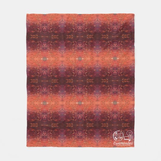 Textura #2 de la obra La puesta del sol フリースブランケット (正面)