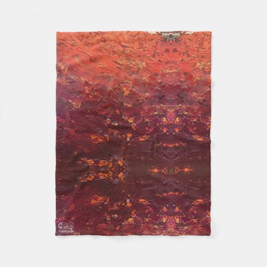 Textura #2 de la obra La puesta del sol フリースブランケット (正面)