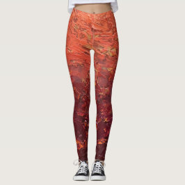 Textura #2 de la obra La puesta del sol レギンス