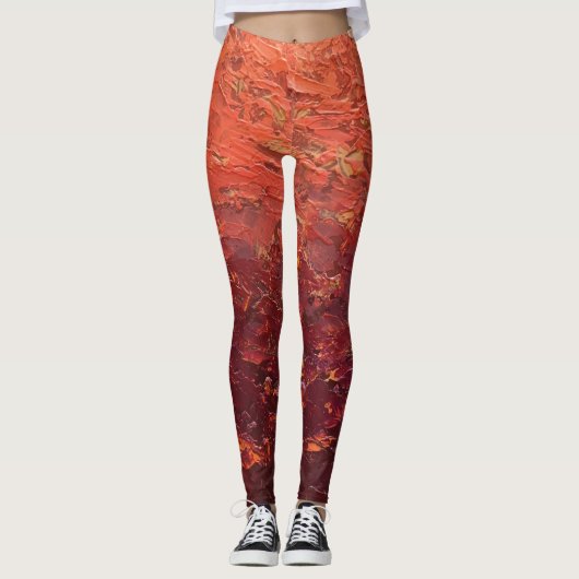 Textura #2 de la obra La puesta del sol レギンス (正面)