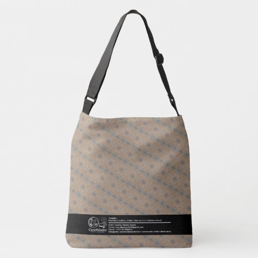 Textura #2 de obra Amanecer クロスボディバッグ (裏面)