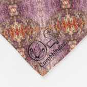 Textura #30 de obra Amanecer フリースブランケット (角)