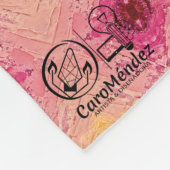 Textura #30 de obra Horizonte フリースブランケット (角)