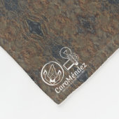 Textura #33 de obra Amanecer フリースブランケット (角)