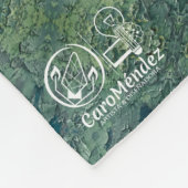 Textura #34 de obra Amanecer フリースブランケット (角)