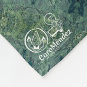 Textura #34 de obra Amanecer フリースブランケット (角)