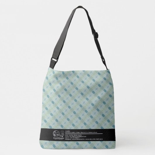 Textura #36 de obra Amanecer クロスボディバッグ (裏面)