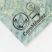 Textura #36 de obra Amanecer フリースブランケット (角)