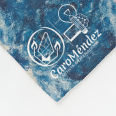 Textura #3 de la obra Cerezas フリースブランケット (角)