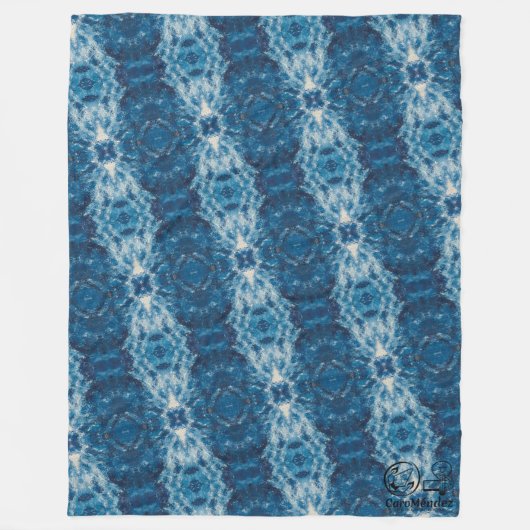 Textura #3 de la obra Cerezas フリースブランケット (正面)