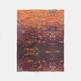 Textura #3 de la obra La puesta del sol フリースブランケット