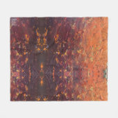 Textura #3 de la obra La puesta del sol フリースブランケット (正面(横))