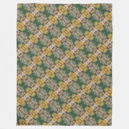 Textura #3 de obra La roca フリースブランケット (正面)