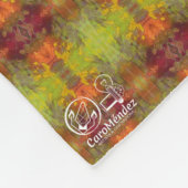 Textura #42 de la obra Nuit フリースブランケット (角)