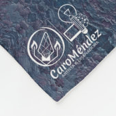 Textura #42 de obra Amanecer フリースブランケット (角)