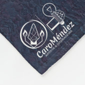 Textura #44 de obra Amanecer フリースブランケット (角)