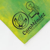 Textura #45 de la obra Nuit フリースブランケット (角)