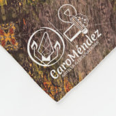  Textura #45 de obra Amanecer フリースブランケット (角)