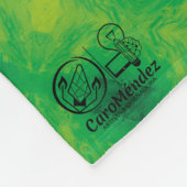 Textura #46 de la obra Nuit フリースブランケット (角)